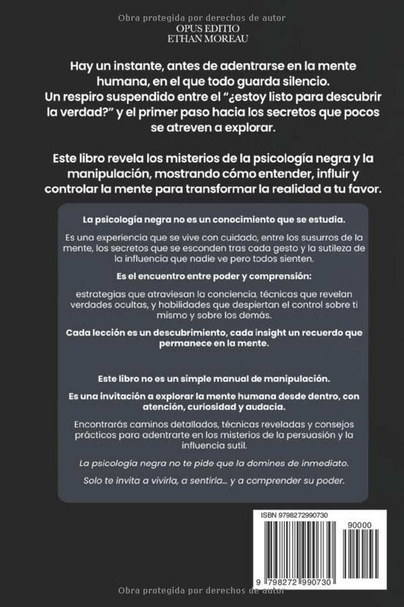 PSICOLOGÍA OSCURA & MANIPULACIÓN MENTAL: 7 LIBROS EN 1: LA BIBLIA DE LA PERSUASIÓN - Técnicas Ocultas inéditas, PNL oscura y Control Mental, TCC, ... Emocional +eBook PDF (Spanish Edition)