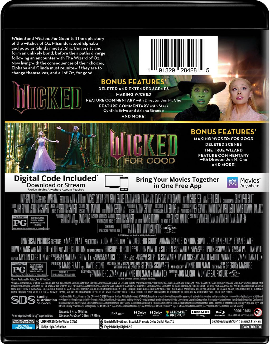 Wicked 2-Film Collection (4K Ultra HD + Digital)