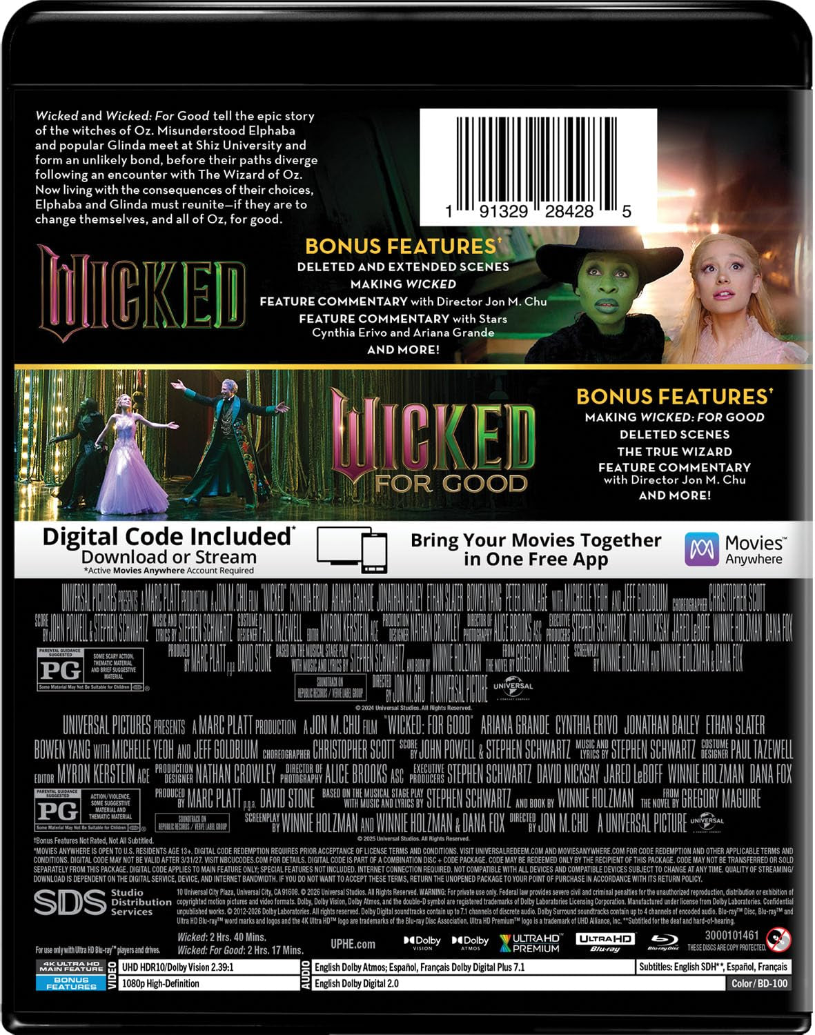 Wicked 2-Film Collection (4K Ultra HD + Digital)