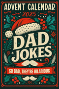 Advent Calendar 2025: Dad Jokes: 24 Days of Festive Fun for Adults, Family-Friendly Humor, Great Gift for Men and Women