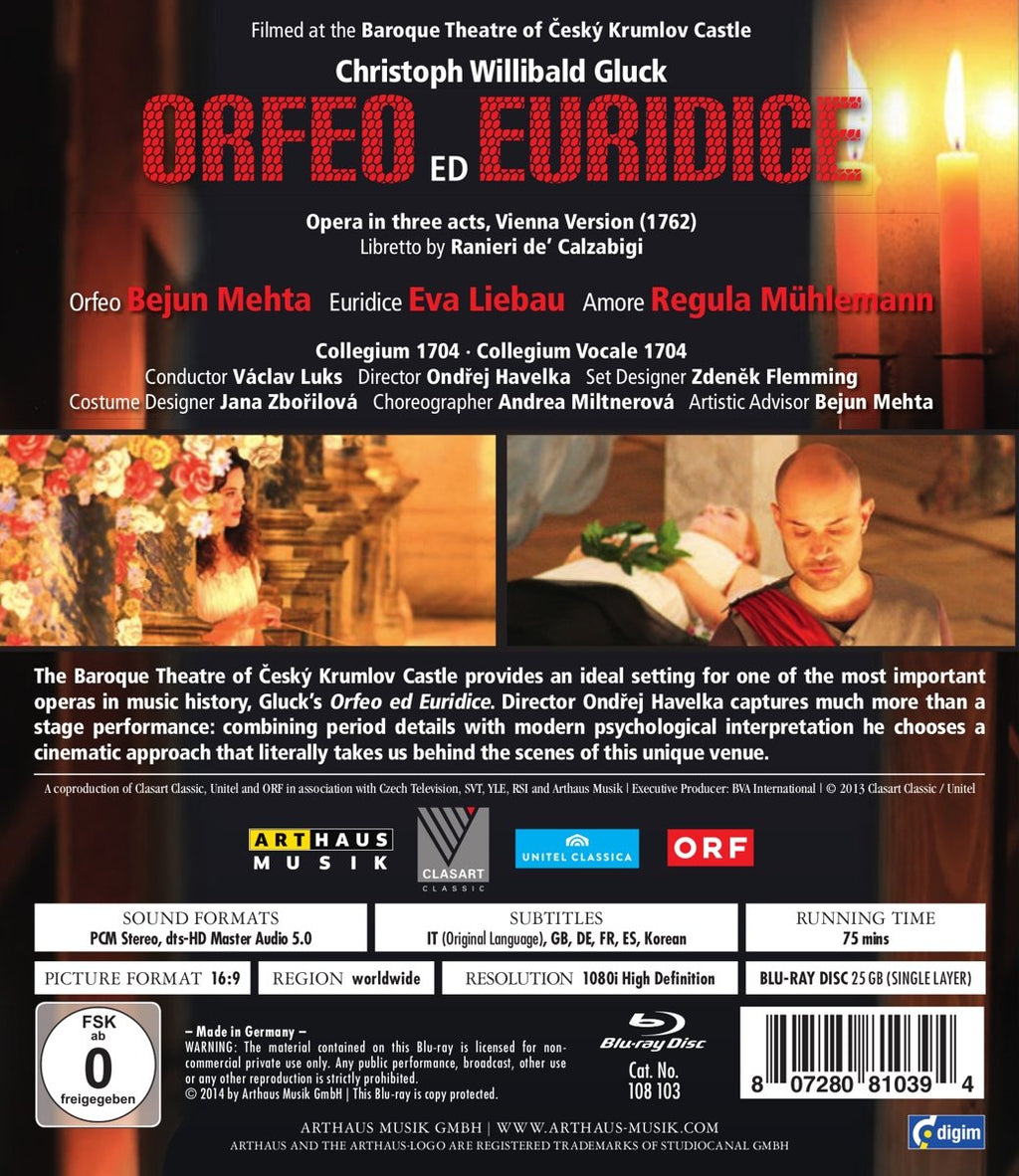 Gluck, Christoph Willibald - Orfeo Ed Euridice [Blu-ray]