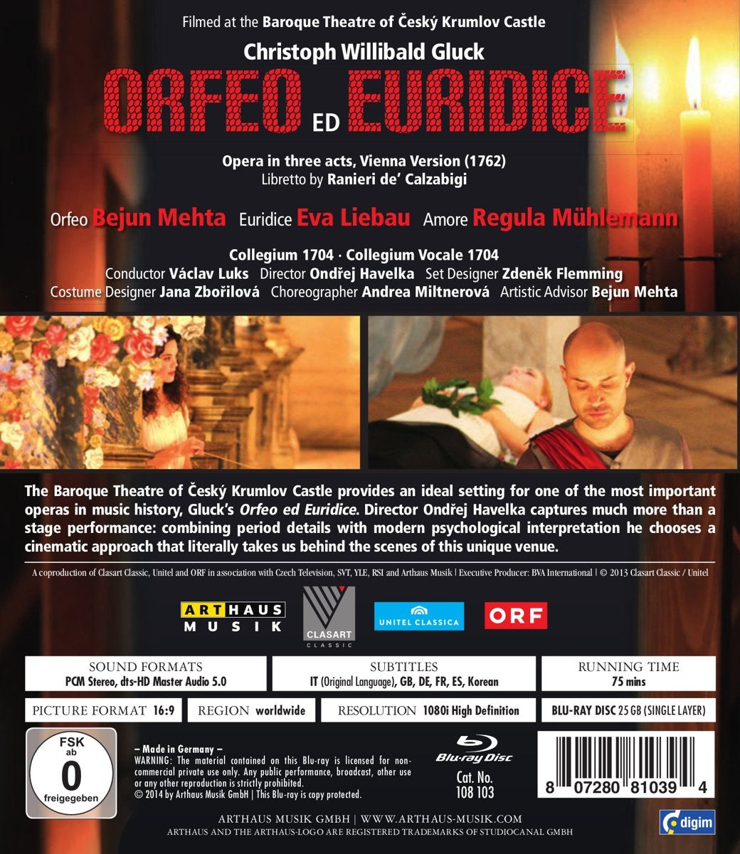 Gluck, Christoph Willibald - Orfeo Ed Euridice [Blu-ray]
