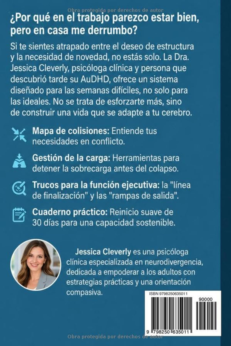 AuDHD: El Sistema Eso se cumple: Guía principal para vivir con autismo y TDAH en la edad adulta, Además, un cuaderno práctico para la vida tras el ... adultos neurodivergentes) (Spanish Edition)