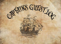 Captain’s Guest Log: Pirate Chart Paper Design and Nautical Themed Visitor Sign-In Register With A Unique Boat Themed Interior Perfect For An Owner Of A Sailing Vessel, Motorboat, Launch or Yacht