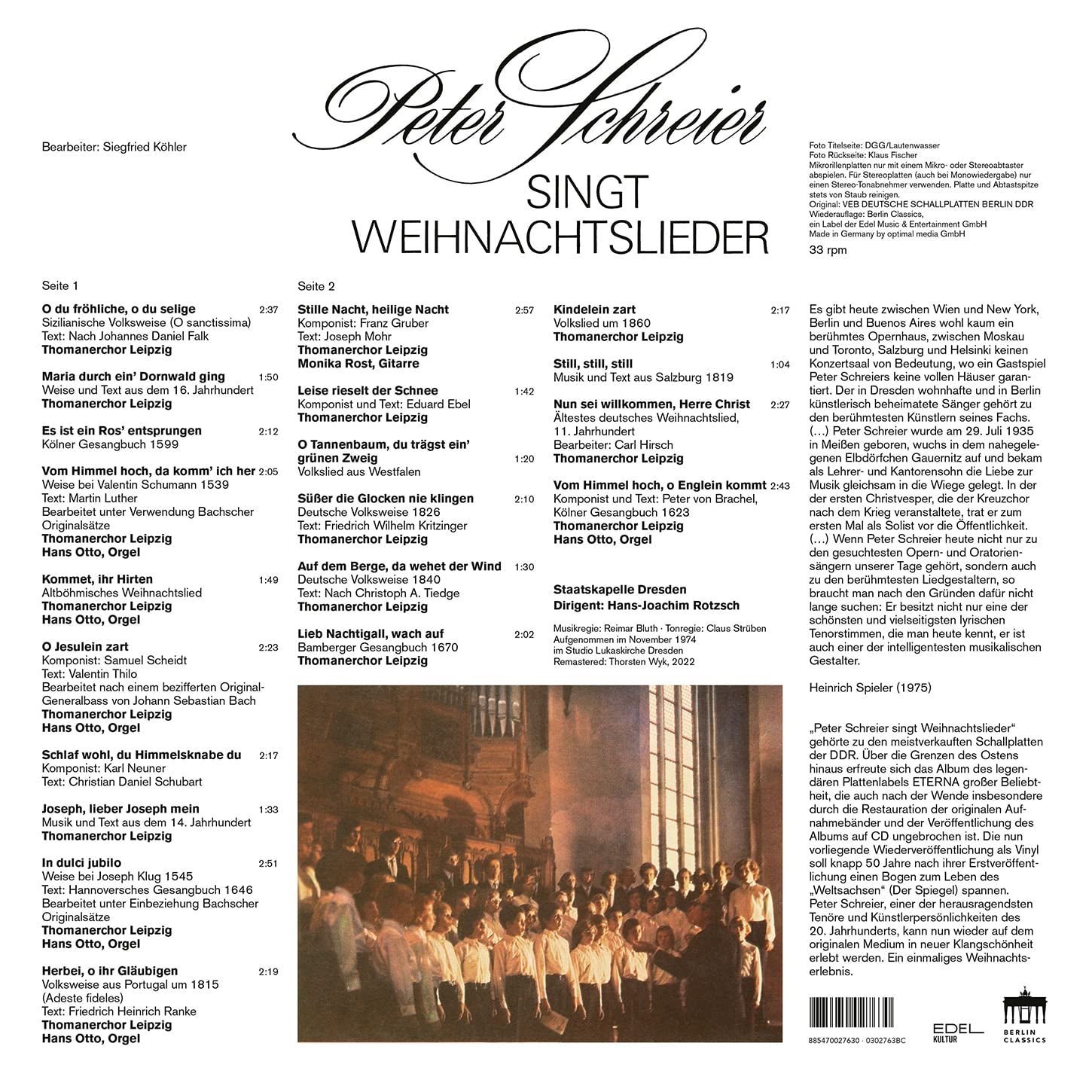 Peter Schreier Sings Christmas Songs