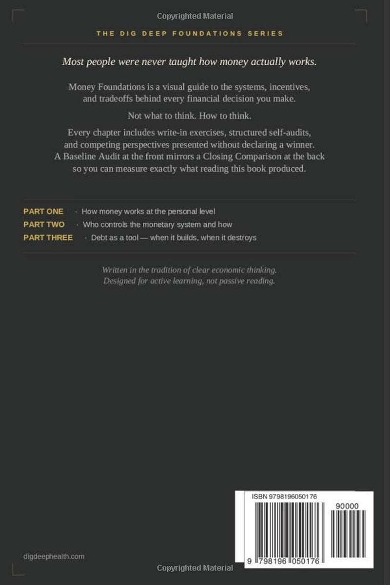 Money Foundations: A Visual Guide to How Money Works, What Weakens It, and How to Think About It Better (Dig Deep Foundations Series)