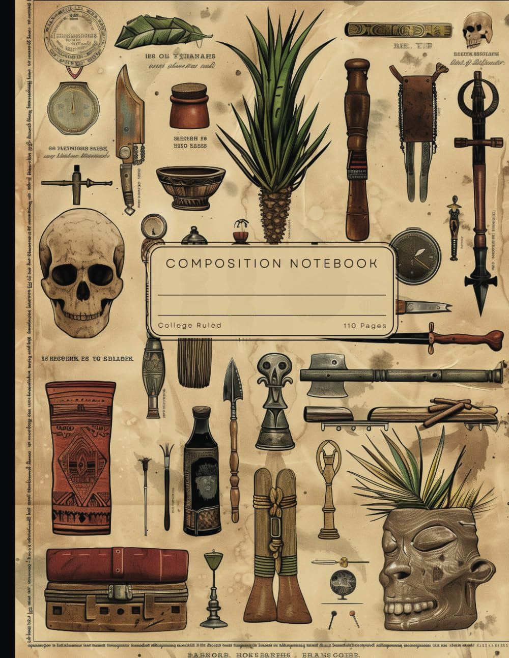 Anthropology Composition Notebook: 110 Page Blank Lined Workbook, College Ruled, US Letter 8.5" x 11"