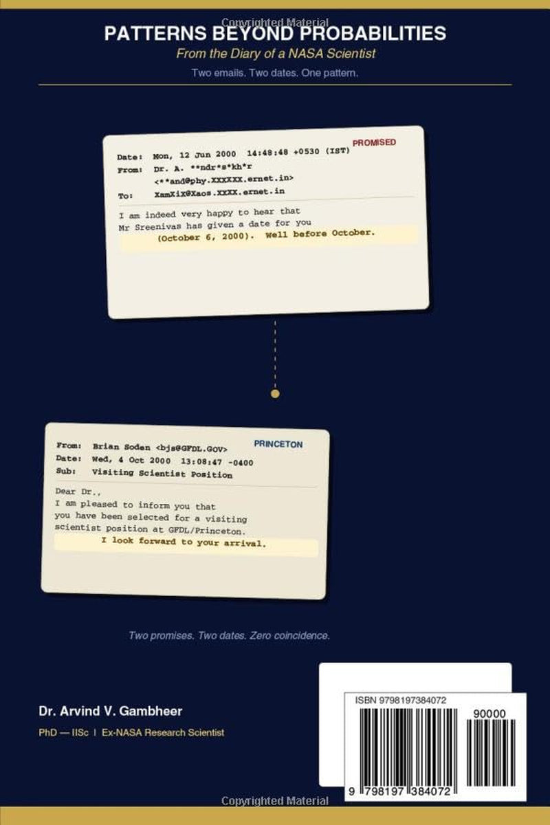 Patterns Beyond Probabilities: From the Diary of a NASA Scientist