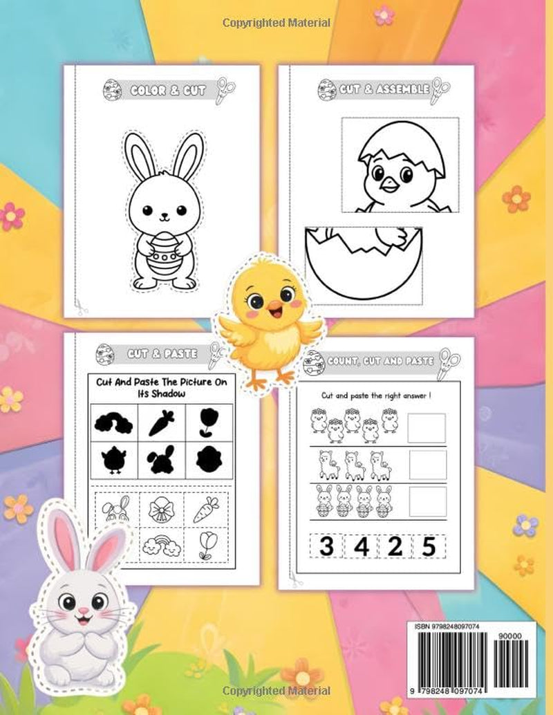 Easter Scissor Skills Workbook for Kids Ages 3-5: Cutting Practice for Preschoolers & Toddlers | Cut and Paste Easter Activity Book