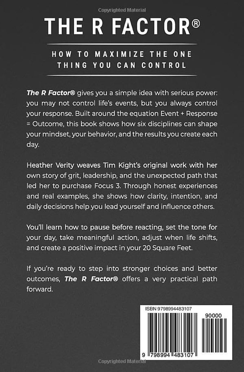 The R Factor: How to Maximize the One Thing You Can Control