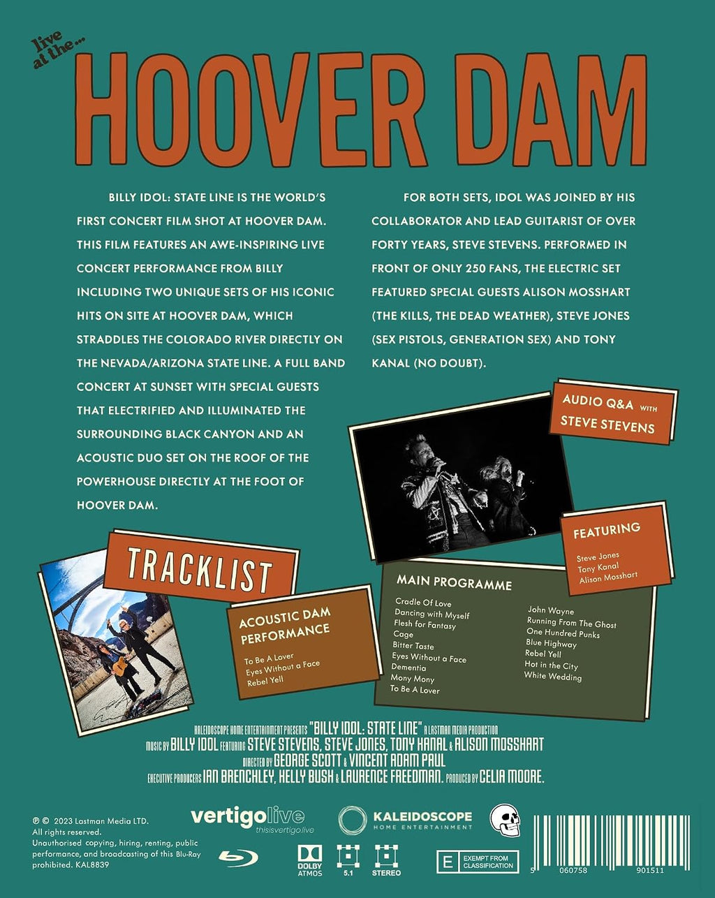 Billy Idol - State Line: Live At The Hoover Dam