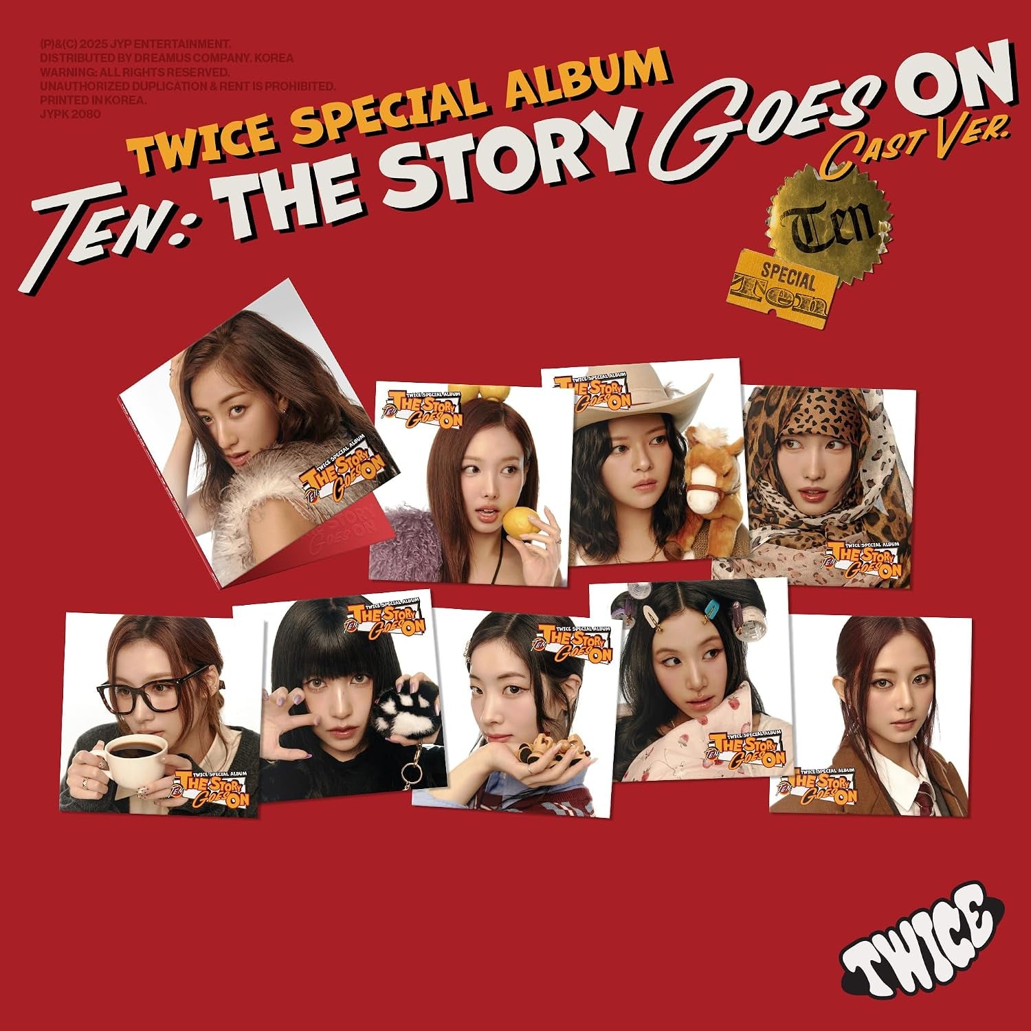 TWICE [TEN: The Story Goes On] (CAST Ver.)（韓国盤）【正規輸入盤】
