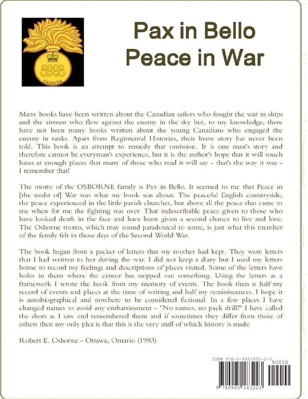 Pax in Bello / Peace in War