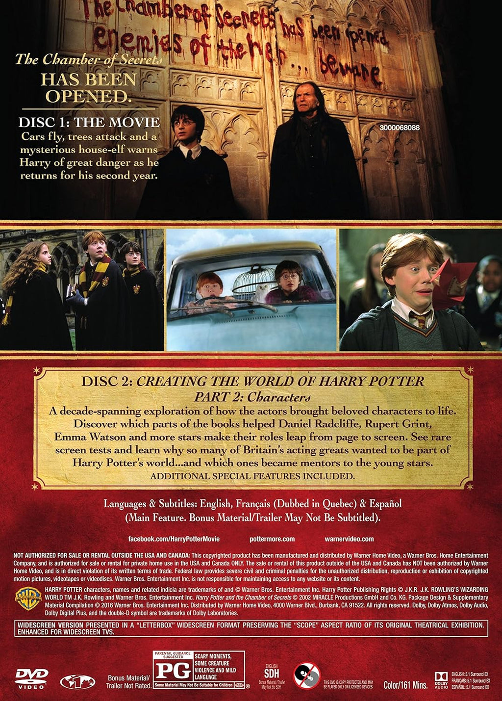 Harry Potter and the Chamber of Secrets SE (2-Disc) (DVD)