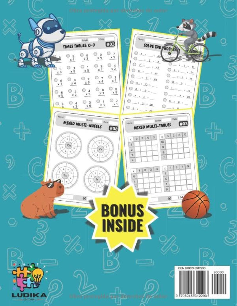 Times Tables: Math Workbook with Fun Times Tables Exercises for Children Ages 6–9 Multiplication Practice for School, Summer Vacation & Homeschooling ... by Playing: Math for Kids) (Spanish Edition)