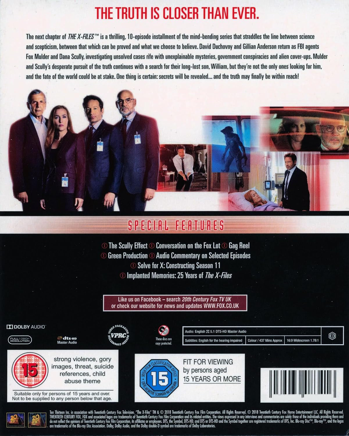 The X Files: The Complete Season 11 (Special Features) [3-Disc Set] [Blu-ray] [Region Free]