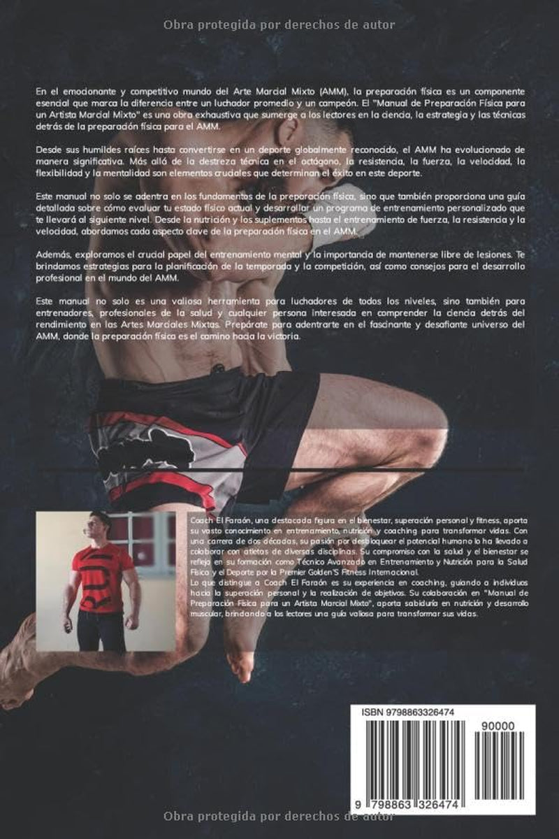 Entrenamiento de MMA Artes marciales Mixtas "Manual de preparación física para luchadores": Transforma tu cuerpo en el de un luchador profesional desde cero (Spanish Edition)