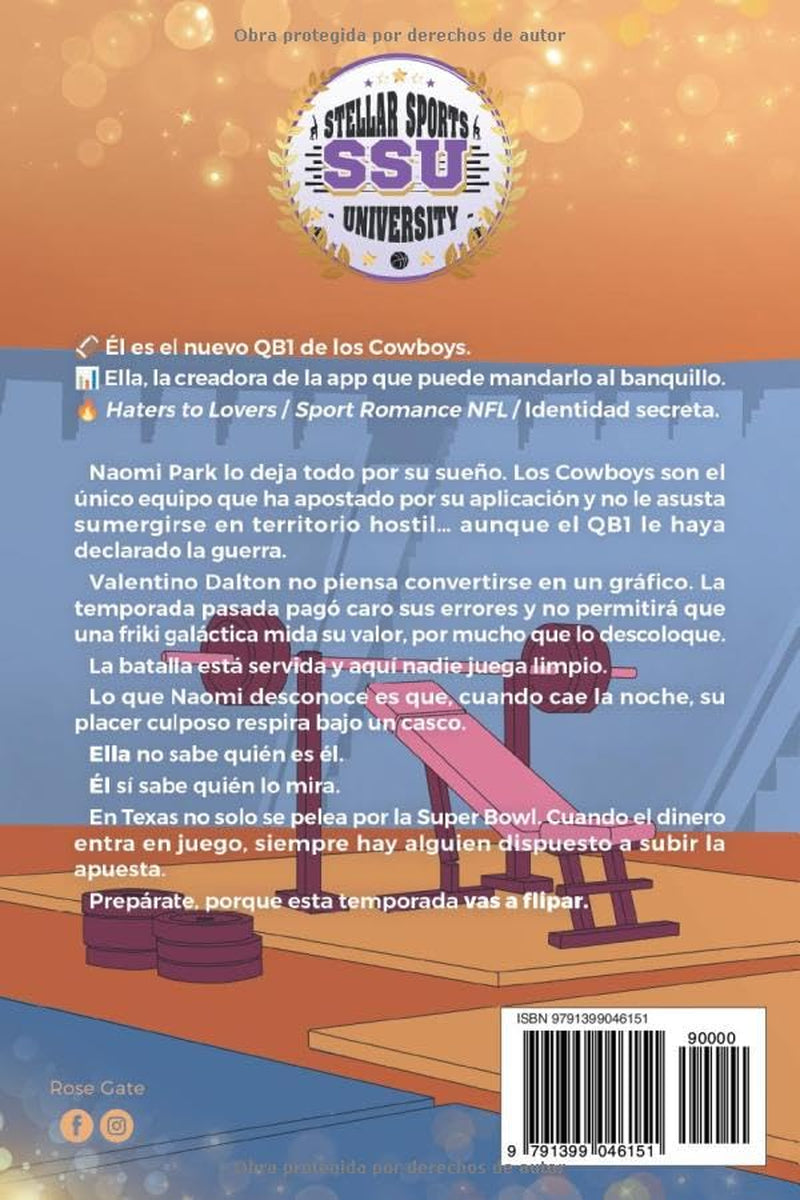 VAS A FLIPAR: Libro de sport romance de fútbol americano. Haters to lovers. (Gimnastas de la SSU) (Spanish Edition)