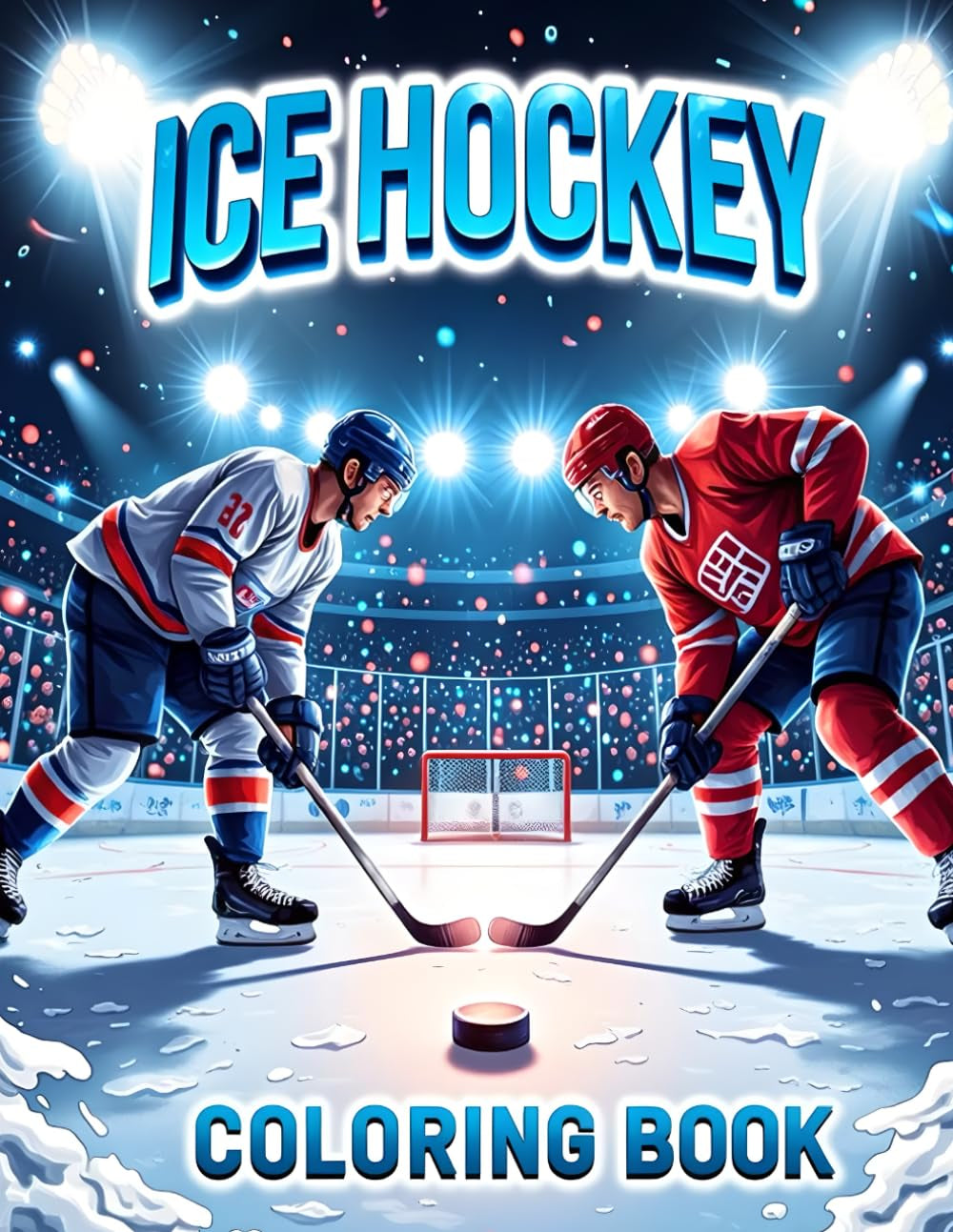Ice Hockey Coloring Book: 30 Bold and Exciting Pages for Kids, Teens, and Adults Who Love the Game