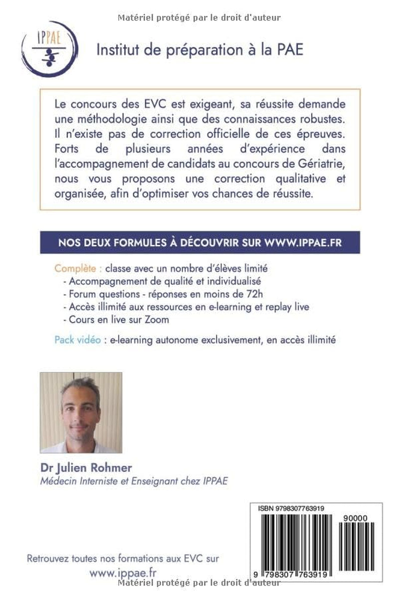 Annales Corrigées des EVC de Médecine Générale: Années 2017-2024 (Annales Corrigées des EVC / PAE par IPPAE) (French Edition)
