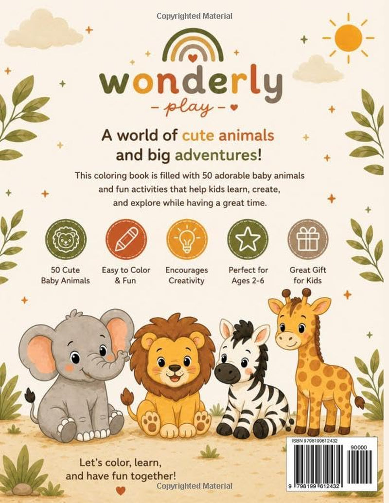 Safari Babies: Cute animals Big aventures Hours of fun and creativity (Wonderly Play Baby Animals)