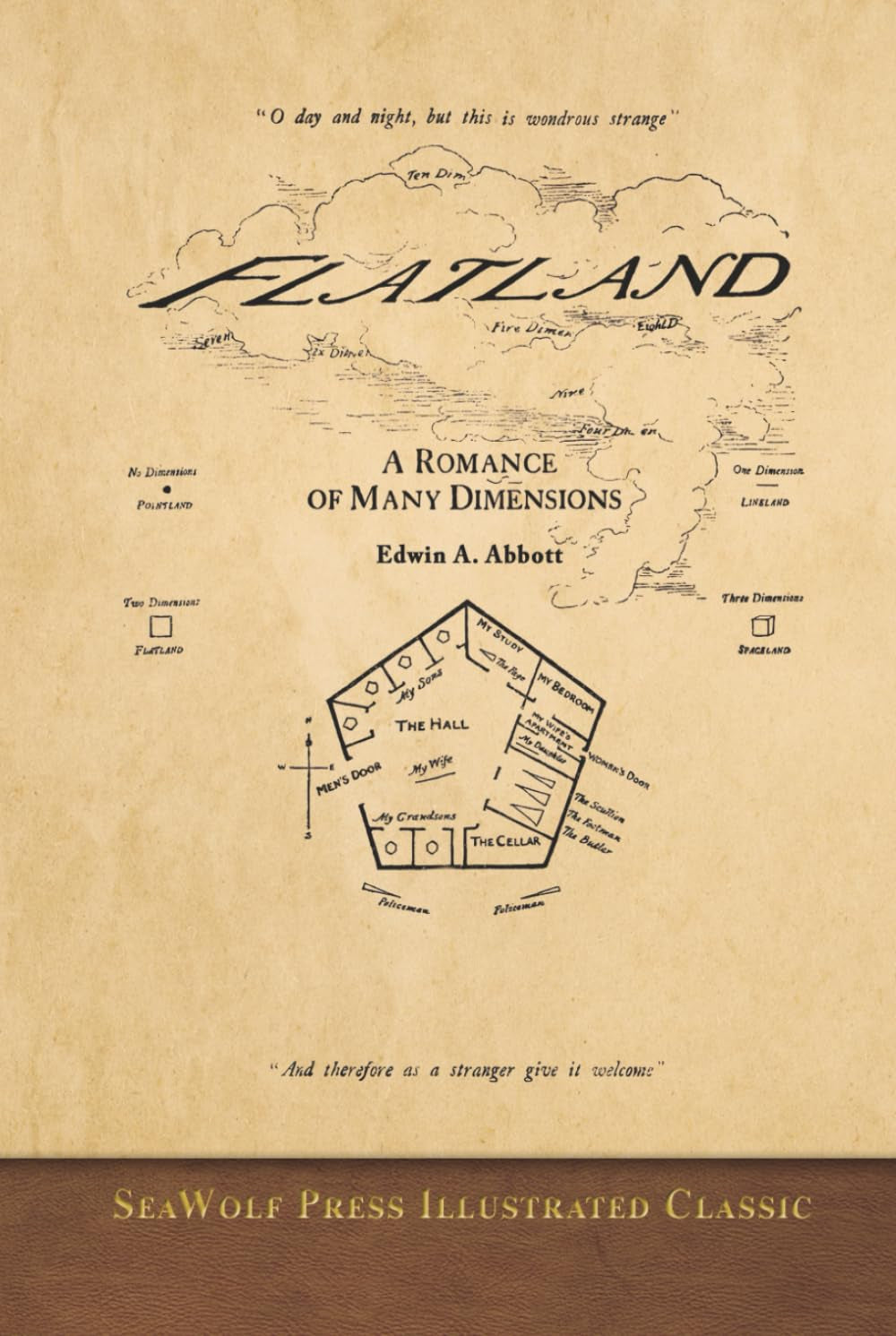 Flatland-A Romance of Many Dimensions: SeaWolf Press Illustrated Classic