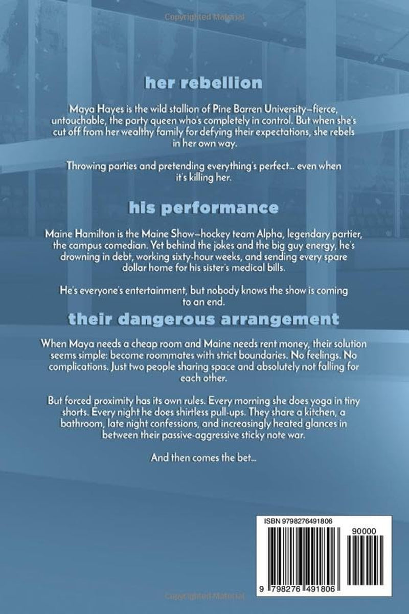 The Beautiful Collision: A forced proximity & secret bet hockey romance (Pine Barren University)