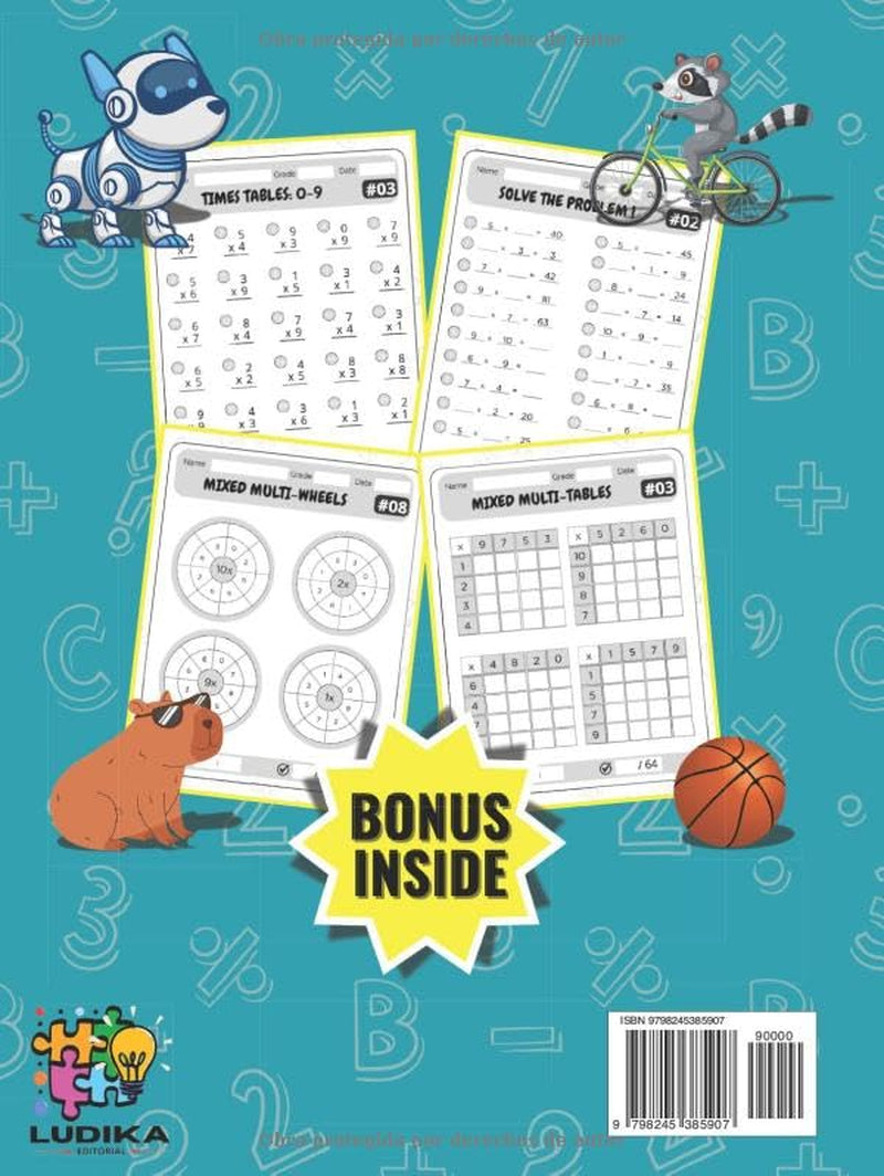 Times Tables: Math Workbook with Fun Times Tables Exercises for Children Ages 6–9 Multiplication Practice for School, Summer Vacation & Homeschooling ... by Playing: Math for Kids) (Spanish Edition)