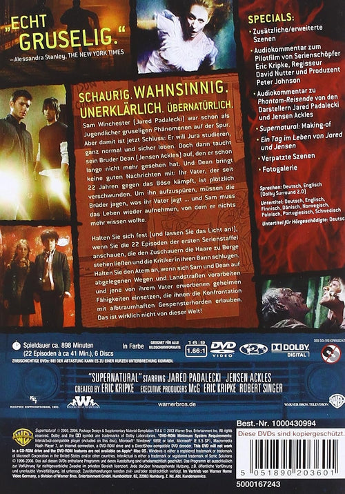 Supernatural, 6 DVDs. Staffel.1