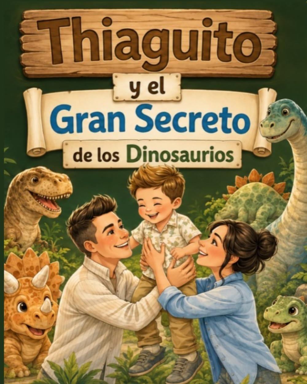 Thiaguito y el gran secreto de los dinosaurios: Una aventura jurásica mágica para aprender y soñar en familia dirigida a niños de 3 - 6 años (Las aventuras de Thiaguito) (Spanish Edition)