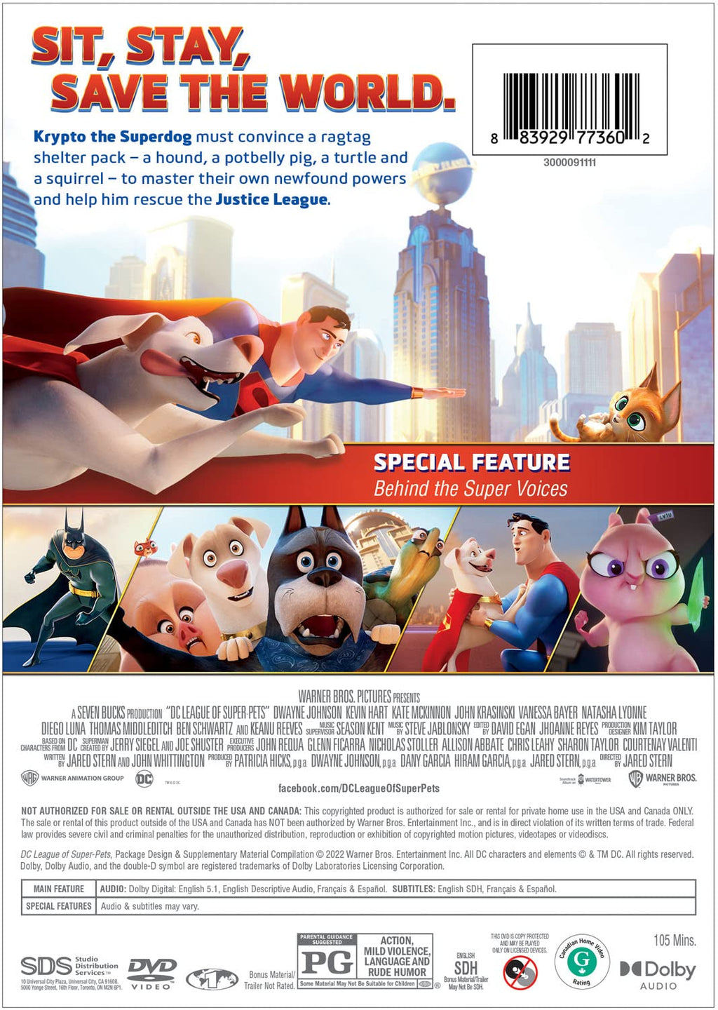 DC League of Super-Pets (DVD)