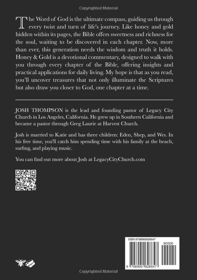 Honey and Gold: A Devotional through each chapter of The Bible