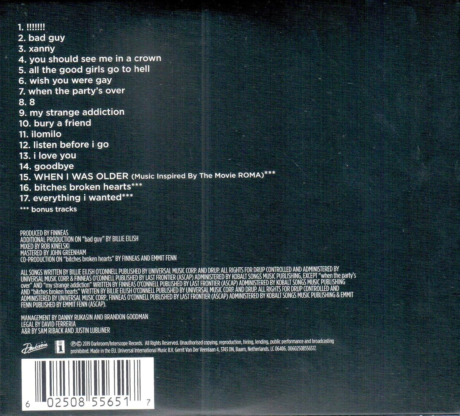 When We All Fall Asleep Where Do We Go International explicit_lyrics