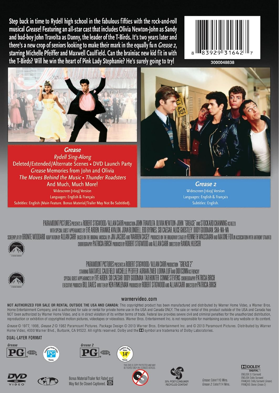 Grease (1978) / Grease 2 (1982)