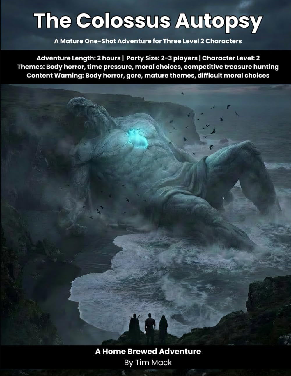The Colossus Autopsy: A Mature D&D 5e One-Shot Adventure for 2-3 Level 2 Characters (The Ready Adventure Series)