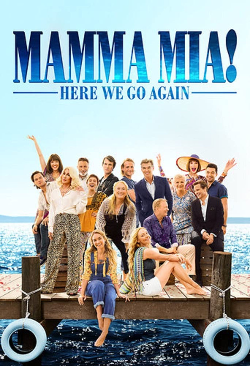 Mamma Mia! and Mamma Mia Here We Go Again Double Feature 2 DVD Set With Bonus Glossy Cinema Time Art Card