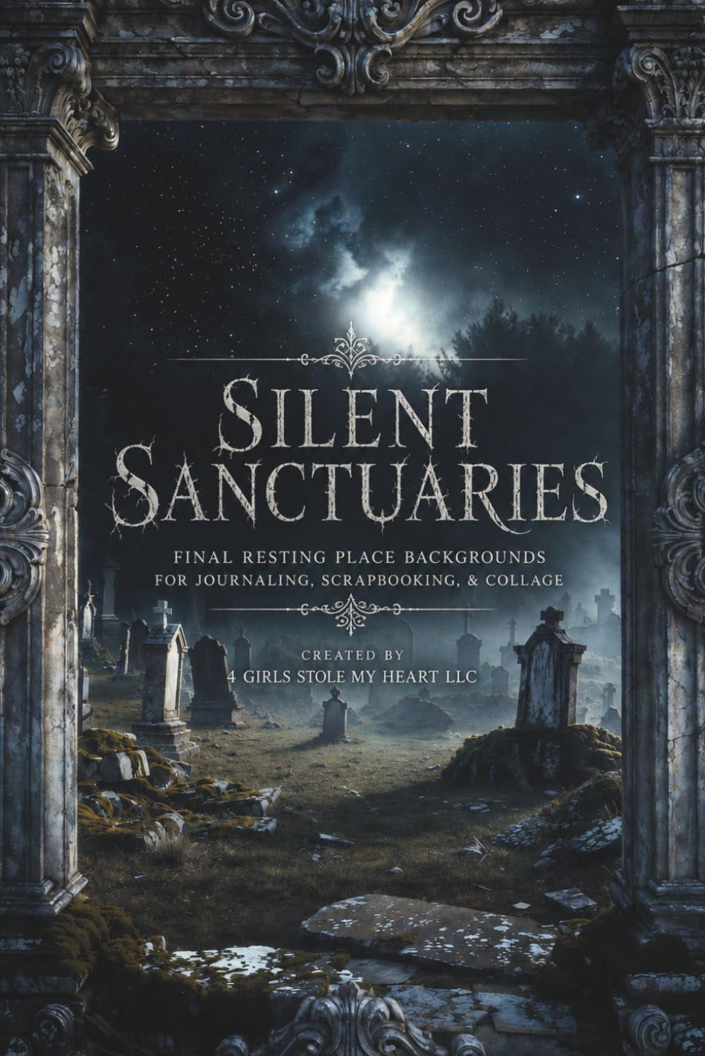 Silent Sanctuaries: Final Resting Place Backgrounds for Journaling, Scrapbooking, & Collage