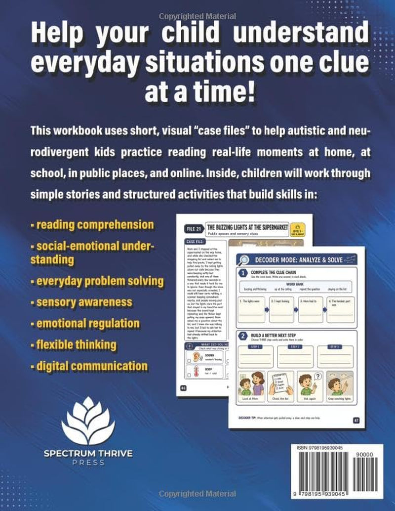 Visual Reading Comprehension Workbook for Autistic Kids Ages 7–12: Social Emotional Learning, Everyday Problem Solving, Emotional Regulation & Sensory Awareness Activities for Neurodivergent Children