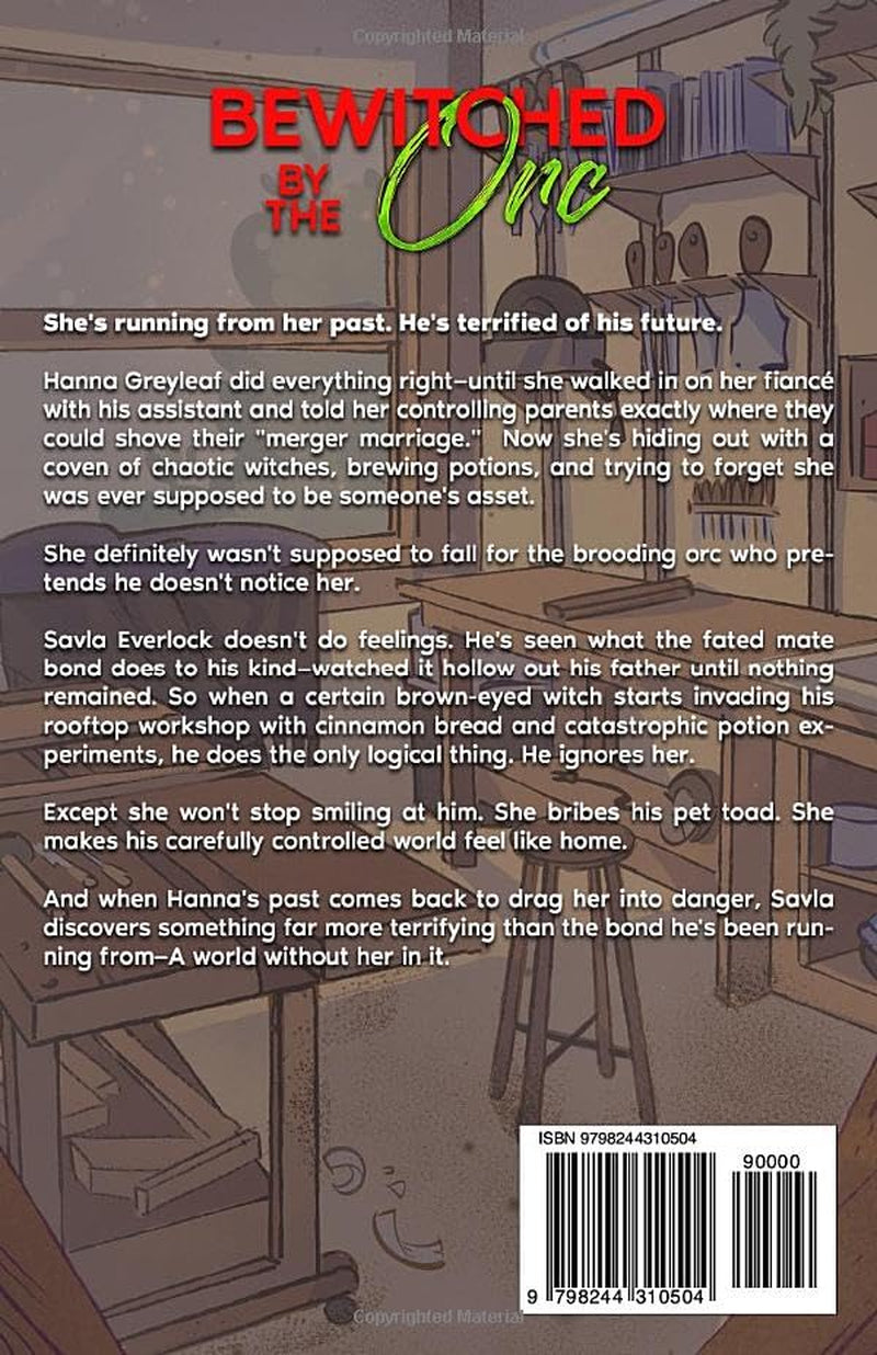 Bewitched by the Orc: A Fated Mates Cozy Monster Romance (The Kingverse Orcs Book 6) (The Kingverse Orc Series)