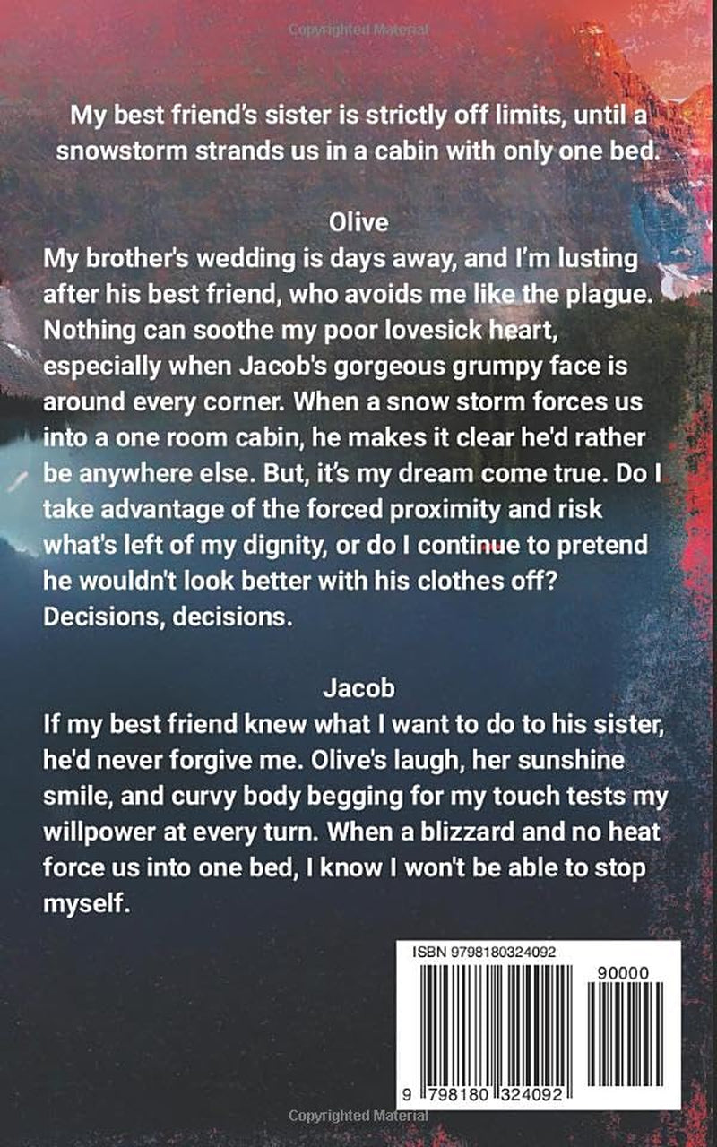 Naughty in the Mountains: A Grumpy/Sunshine Brother's Best Friend Curvy Girl Snowed In Christmas Short (Passion Ridge Series)