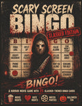 Scary Screen Bingo - Slasher Edition: A Horror Movie Game with 25 Slasher-Themed Bingo Cards for Scary Movie Nights, Date Nights, Watch Parties, or Halloween Fun