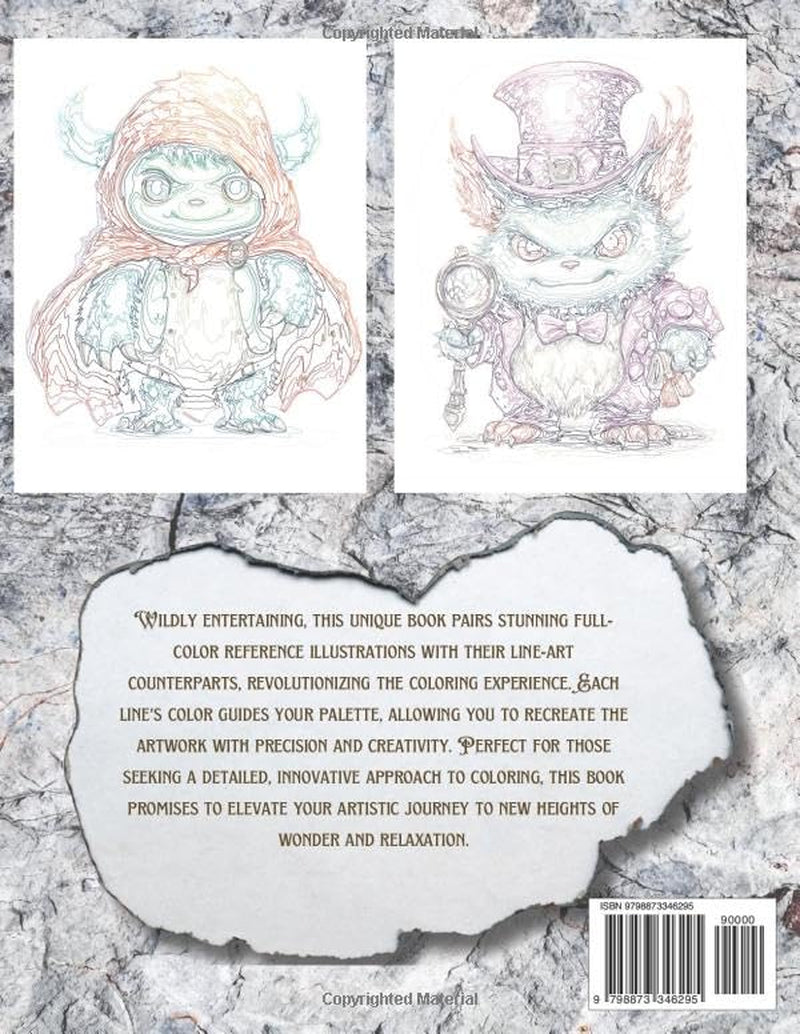 Adorable Creepy Monsters Coloring Book: Explore Coloring in a New Way with Color by Lines - Relaxation and Stress Relief for Teens and Adults" "Widely ... New Concept of Color by Numbers for All Ages
