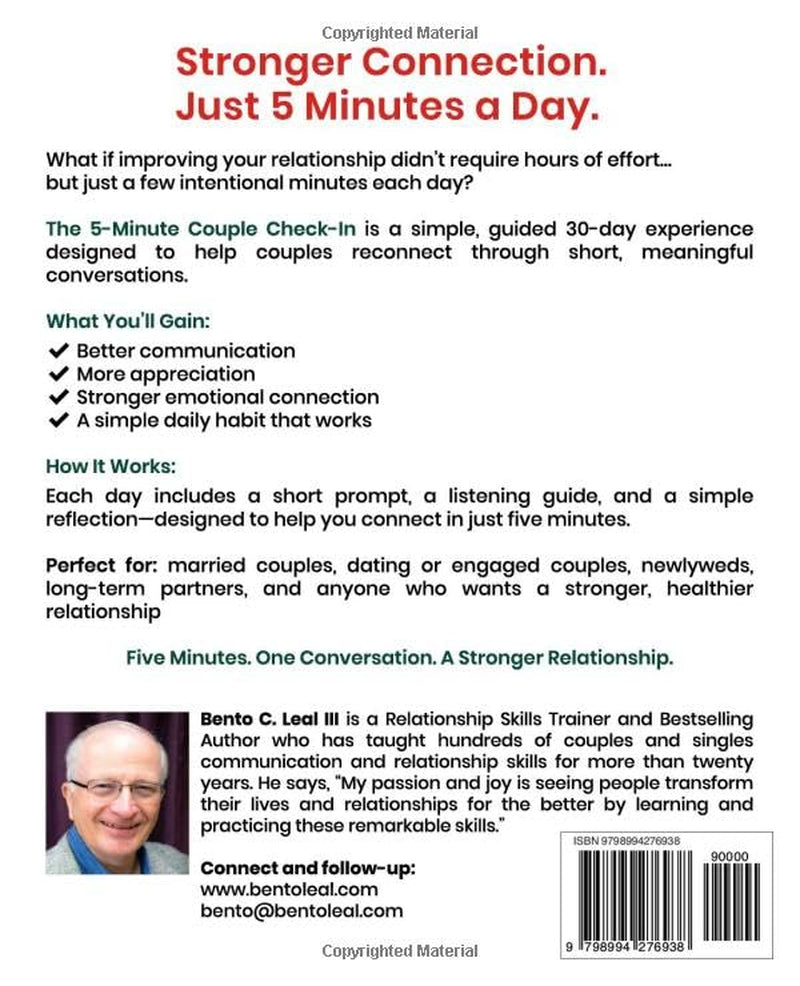 The 5-Minute Couple Check-In: 30 Guided Conversations for Couples (Relationship Skills Series)