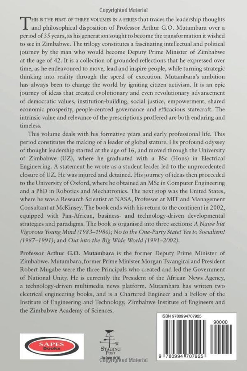 In Search of the Elusive Zimbabwean Dream: An Autobiography of Thought Leadership, Volume I