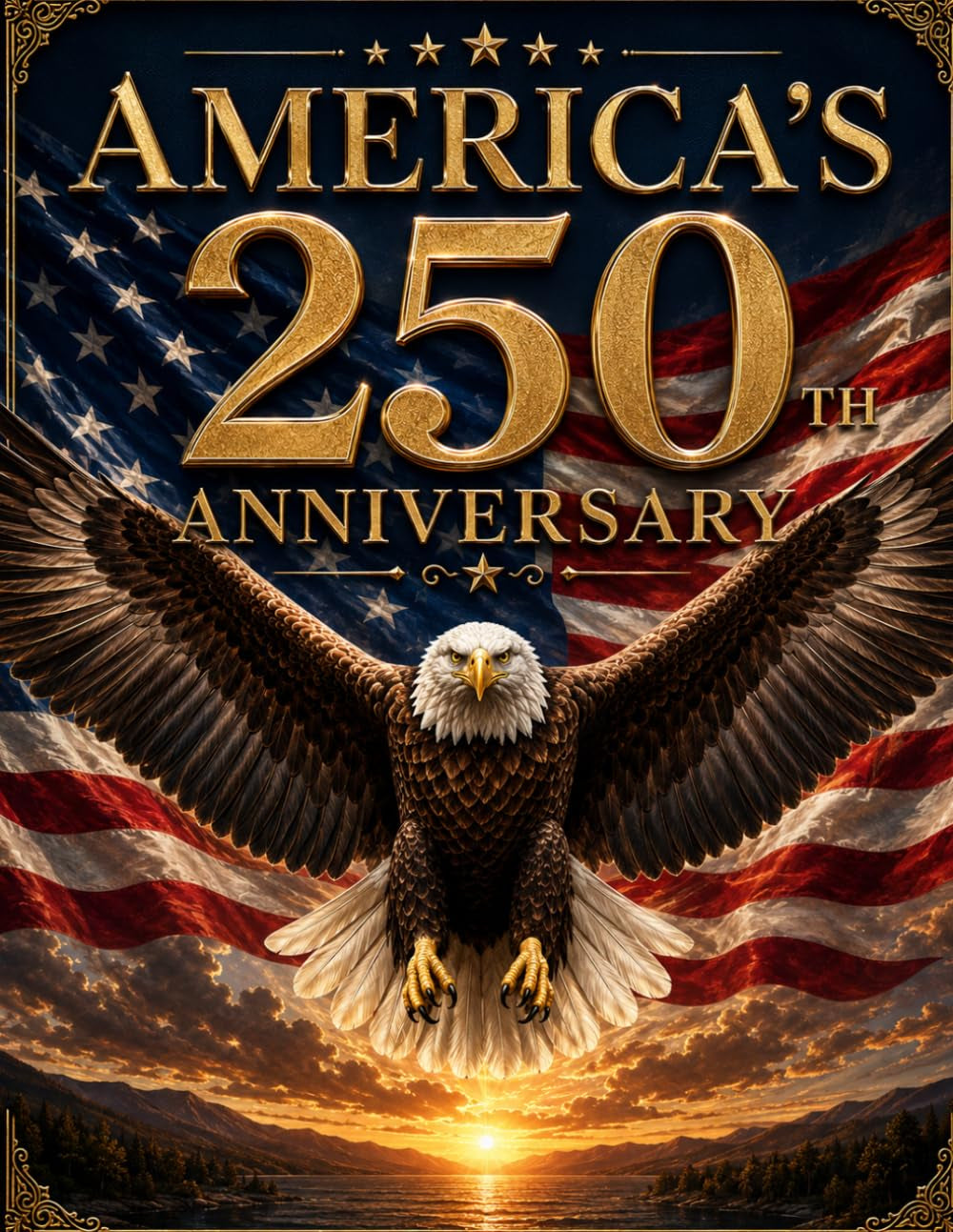 America's 250th Anniversary: An Illustrated Celebratory 250 Years of American History 1776-2026, Coffee Table Gift Book for Home Décor and History Buffs,