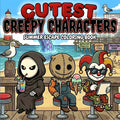 Cutest Creepy Characters Summer Escape Adult Coloring Book: 40 Spooky‑Cozy Kawaii Beach and Vacation Illustrations for Relaxation, Fun and Stress Relief