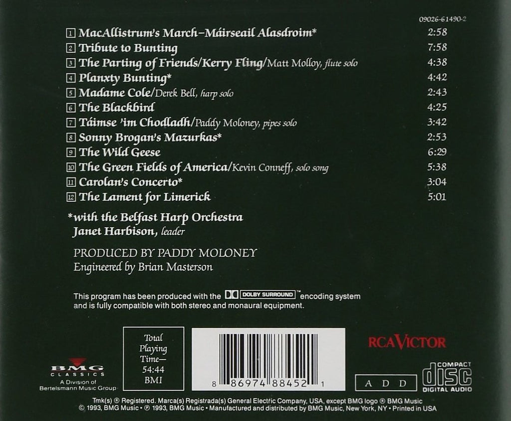 Music Of The Celtic Harp - A Tribute To Bunting