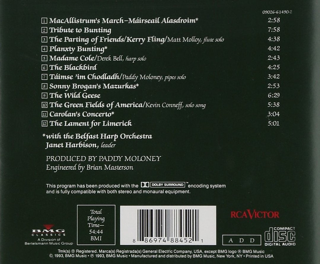 Music Of The Celtic Harp - A Tribute To Bunting