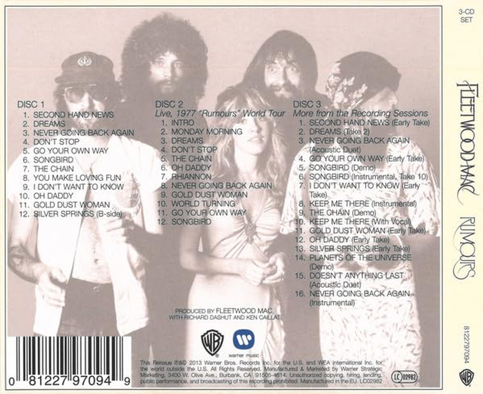 Rumours - Mac Fleetwood - Deluxe 3СD Edition / Rumors Remastered