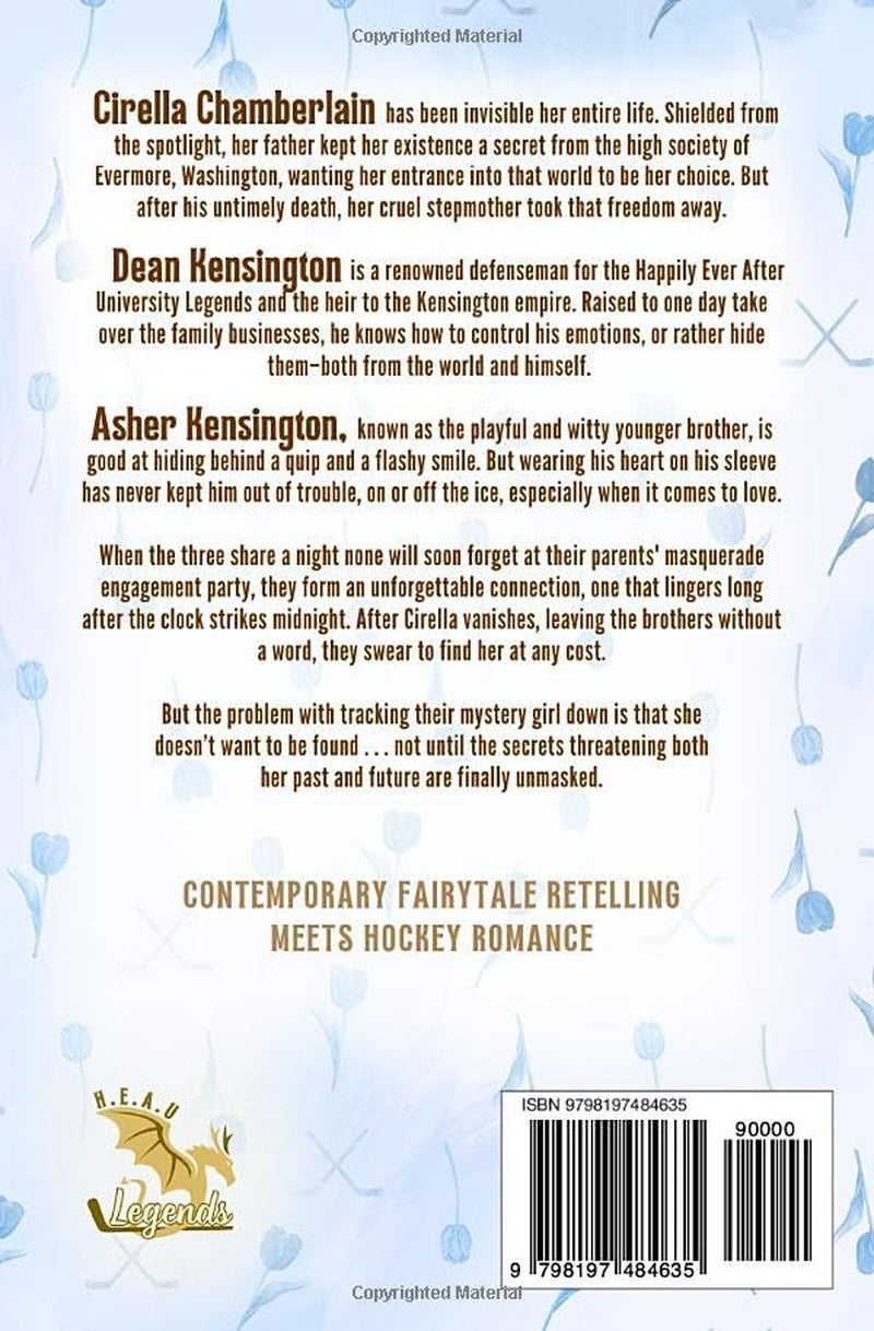 Breaking the Glass: A MFM Contemporary Cinderella Retelling College Hockey Romance (HEAU Hockey Legends)